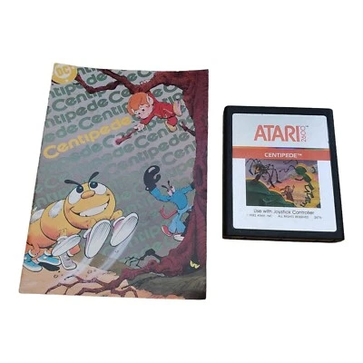 Centipede (Atari 2600, 1982) Authentic Cartridge and comic - Image 1 of 2
