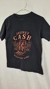 Herren T-Shirt Johnny Cash Walk The Line schwarz Gr. S/M - Bild 1 von 4