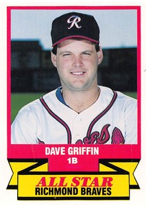 Dave Griffin 1988 CMC Triple A All-Stars 17  Richmond Braves  Baseball Card