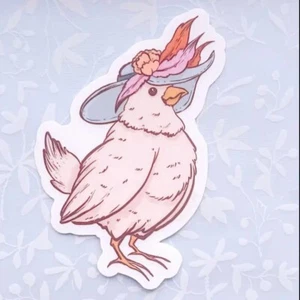 Pegatina Edna von Cluckenberg - vinilo transparente - Imagen 1 de 6