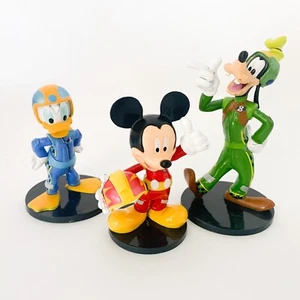 Disney Goofy Mickey Donald Duck Figurine Race Car Driver PVC Figure M1 Racer - Picture 1 of 7