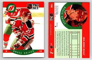 Bruce Driver Defenseman New Jersey Devils Pro Set 1990 Card 166 Classic Hockey - Picture 1 of 12