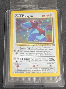 Pokemon COOL PORYGON Black Star Promo Karte #15 HOLO Rare SEALED im Pack WOTC NM - Bild 1 von 7