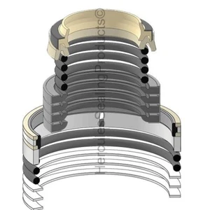 707-98-36700 Boom Cylinder Seal Kit Fits Komatsu PC78MR-6 PC78US-6 - Picture 1 of 1