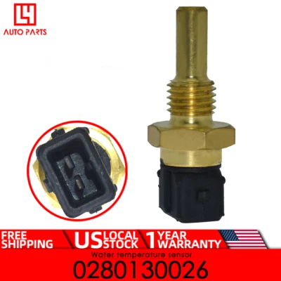 OEM Water Temperature Sensor 0280130026 For Saab Hyundai BMW L6 M3 M6 325i 318i - Image 1 of 4