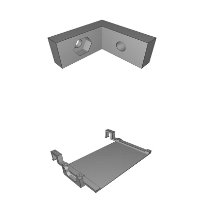 Board Mount für Kossel Mini 3D Drucker - Horizontal Rumba mit 40mm Lüfterhalterung - Bild 1 von 3