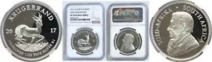 2017 South Africa 50th Anniversary Silver Krugerrand Proof NGC PF 70 Ultra Cameo - Picture 1 of 3