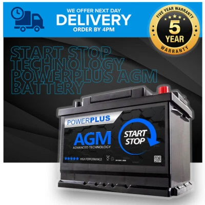 PowerPlus AGM 027 Start-Stop Car Battery 12v 60AH - Image 1 of 4