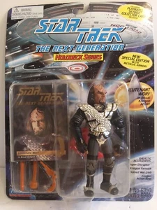 Star Trek TNG Playmates Worf Ritual Klingon Atuendo Cromo Plata Skybox Tarjeta Nuevo en Paquete - Imagen 1 de 2