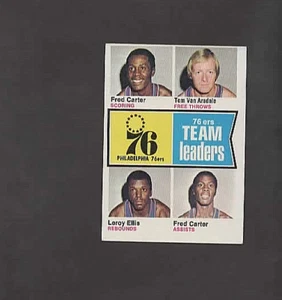 1974 Topps #94 Philadelphia 76ers (FRED CARTER) - Picture 1 of 2