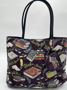 Lorilynn Simms Tote Bag Lightweight Whimsy Take On Classic Books Reading Gift - Picture 1 of 21