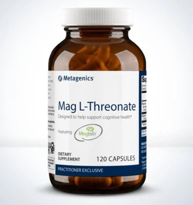 Mag L-Threonate da Metagenics 120 cápsulas. Saúde cerebral. Frete grátis - Imagem 1 de 3