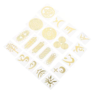20 Pcs Metall-Kupfer-Aufkleber Dekorationsaufkleber Scrapbooking Dekorative - Photo 1/12