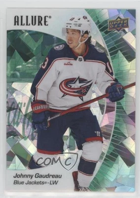 2023-24 Upper Deck Allure Green Rainbow /99 Johnny Gaudreau #43 - Image 1 of 2
