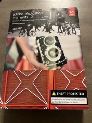 Vintage Retail Adobe Photoshop Elements 12 Special Edition CD rom  Read - Image 1 of 4