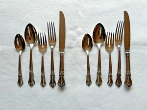 Lot of  10 "Valley Rose" Wm. A. Rogers Sectional Oneida Ltd. Flatware - Picture 1 of 8