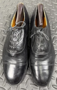 Men's Black Suede Shoes Size 9 Custom Made Willie's of Hollywood Shoes Original - Picture 1 of 7