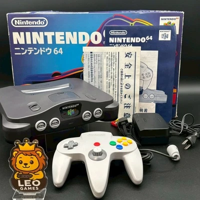 Nintendo 64 Black Console W/Box【Region Free】NUS-001 N64【Tested】 - Image 1 of 4