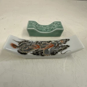 Chopstick Rest Holders (2) Vintage Japan Ceramic - Picture 1 of 5