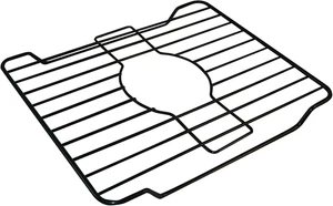 Protezioni Lavello per Lavello Cucina, Griglia Protettiva in Metallo, 12X10,25X1 Pollici, Nero - Foto 1 di 6