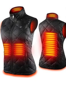 Oderbi Beheizbare Weste Damen 5 Zonen USB Wiederaufladbar Leicht Winter Warm M - Bild 1 von 2