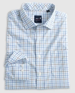 johnnie-O Biles Performance Button Up Shirt Maliblu Größe L - Bild 1 von 2