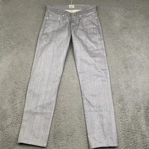 Naked & Famous Jeans Mens 29 Grey Selvedge WeirdGuy Raw Denim Made in Canada - Picture 1 of 15