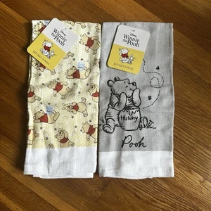 Disney Winnie Puuh Honig 2er Set Baumwolle Küchentücher Neu mit Etikett - Bild 1 von 7