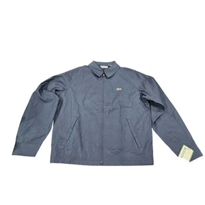 Chaqueta de bombardero azul marino Lacoste Izod Harrington vintage años 90 rara nueva con etiquetas talla M para hombre - Imagen 1 de 7
