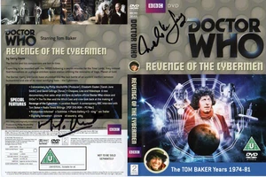 Doctor Who: Revenge of the Cybermen DVD Cover Signed by Melville Jones + 1 - Picture 1 of 1