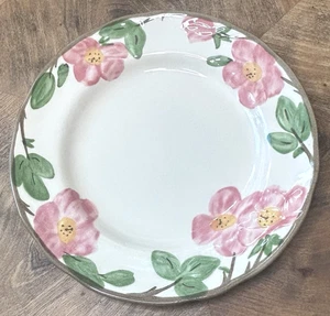 ROSA DEL DESIERTO Juego de 4 Platos de Cena 10 5/8" Franciscano Inglaterra Rosas Rosas Verdes - Imagen 1 de 8