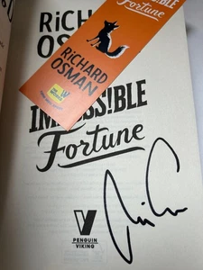 RICHARD OSMAN - The Impossible Fortune SIGNED 1/1 Hb - THURSDAY MURDER CLUB bk 5 - Picture 1 of 2