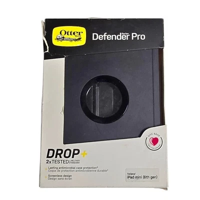 NEW OtterBox Defender Pro Series Tablet Case for Apple iPad Mini 6th Gen - Black - Image 1 of 4
