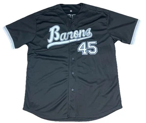 Tocament Birmingham Barons Michael Jordan 45 Baseball Jersey Black Size XXXL - Picture 1 of 9