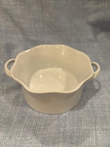 Cordon Blue Cookware Small White Casserole Dish, Ruffle Edge And Handles, Set 6 - Picture 1 of 4