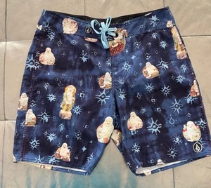 Volcom Buddha Board Short Sz 34 Happy Peace Prosperity  New Age Surf - Picture 1 of 8