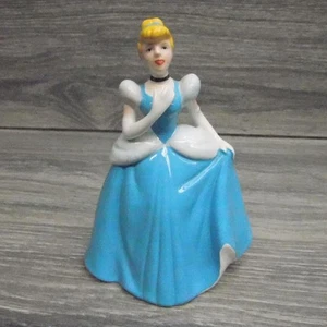 Disney Cinderella Ceramic Figurine Princess Blue Ball Gown Collectible Decor - Picture 1 of 10