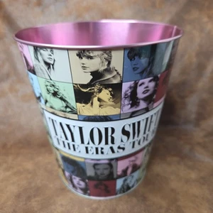 AMC Taylor Swift ERAS TOUR 2023 MOVIE Metal Popcorn Bucket Pink Swiftie - Picture 1 of 6