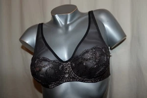 LOUISA BRACQ Triangel Bügel BH DIVINE 482-11 mit Seide oracle titangrau 70D NEU - Bild 1 von 3