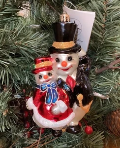 NEU Radko Winston Snowhills 1010284 Weihnachtsschmuck tanzender Schneemann 6" in Box - Bild 1 von 14