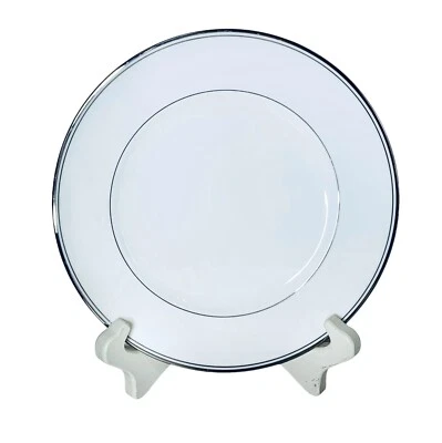 Waterford 中国 KILBARRY PLATINUM 白色骨瓷沙拉甜点盘 全新 — 第 1/4 张图片