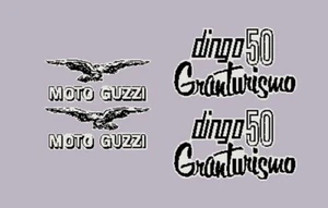Adesivi Moto Guzzi Dingo Gran Turismo moto grigia grey bike stickers - Picture 1 of 1