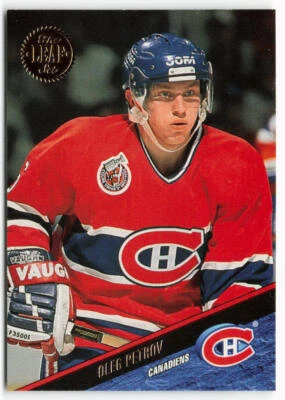 1993-94 Oleg Petrov Leaf - Montreal Canadiens - Image 1 of 2