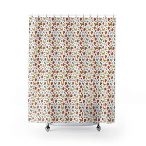 Dolly Parton Inspired Shower Curtains, Country Theme Bows Butterflies - Picture 1 of 5
