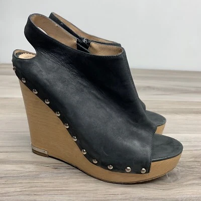 Jean Michel Cazabat женщин черный с заклепками платформе на танкетке каблуки туфли размер 37 - Изображение 1 из 4