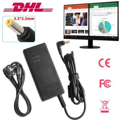 PC Notebook Laptop LCD Monitor Ladegerät Netzteil für Asus 22'' 23'' 24'' 27'' - Bild 1 von 4
