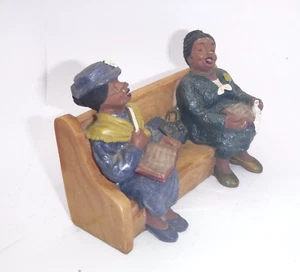 ✅ UTI African American Woman Singing Figurine - Church Pew Sculpture, Beautiful - Picture 1 of 2