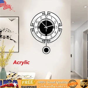 Large Swing Wall Clock Modern Nordic Living Room Silent Pendulum Wall Clock - Picture 1 of 1
