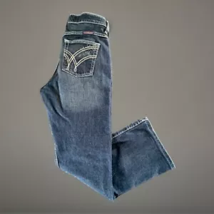 Wrangler® Q-Baby Jeans Womens 7/8 X 30 Ultimate Riding Boot Cowgirl WRQ20AU EUC - Picture 1 of 11