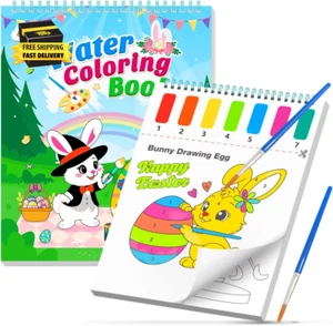 Ostern Malen mit Wasser Bücher für Kleinkinder - Ostern Basteln Geschenke Korb Stuffers - Bild 1 von 7